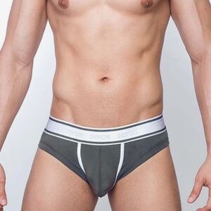 Men’s 2eros Titan Brief in Grey - NWT, Small